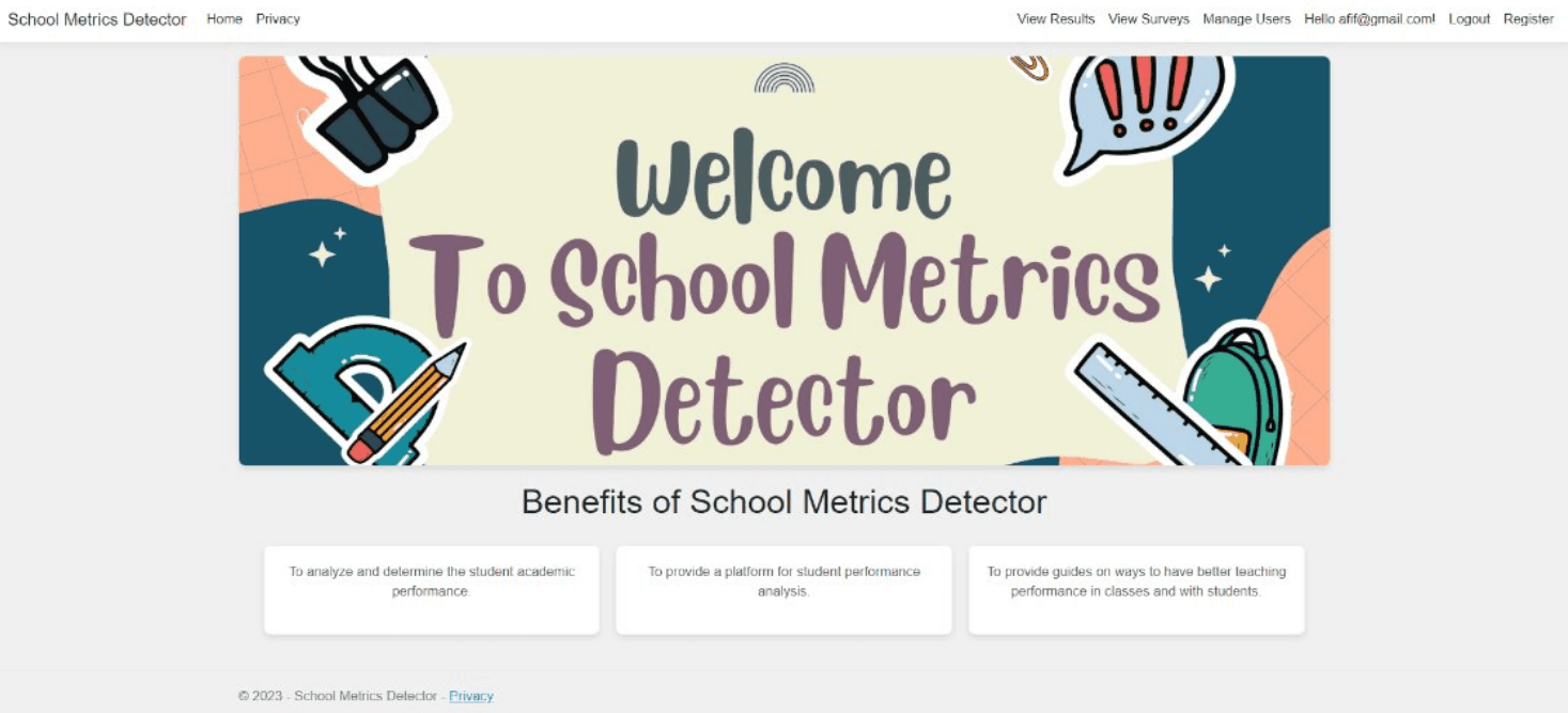 School Metrics Detector (on the Cloud)